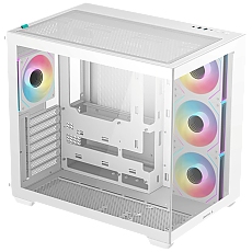 DeepCool CG530 4F WH, Mid Tower, Mini-ITX/Micro-ATX/ATX, Rear Connector support, 2xUSB3.0, 1xType-C Gen 2, 1xAudio, 3x120mm ARGB Reverse Fan, 1x120mm ARGB Fan, Tempered Glass, Mesh Panel, White, R-CG530-WHADA4-G-1 DeepCool CG530 4F WH, Mid Tower, Mini-ITX/Micro-ATX/ATX, Rear Connector support, 2xUSB3.0, 1xType-C Gen 2, 1xAudio, 3x120mm ARGB Reverse Fan, 1x120mm ARGB Fan, Tempered Glass, Mesh Panel, White, R-CG530-WHADA4-G-1