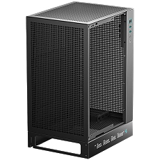 DeepCool CH170 DIGITAL, Mini Tower, Mini-ITX, 2xUSB3.0, 1xType-C Gen 2, 1xAudio, Mesh Panel, Black, R-CH170-BKNPI0D-G-1