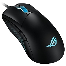 Asus ROG Gladius III Wired Gaming Mouse, 19K Optical Sensor, 19,000 DPI, 6 Programmable Buttons, RGB Lighting, ROG Switch Socket Design, Swappable Switches, Ergonomic, Black