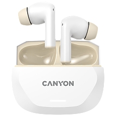 CANYON headset HEXAGON 7 TWS ANC+ENC Wireless Charge White Beige