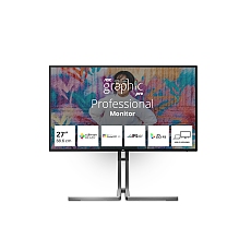 AOC U27U3CV, 27" Nano IPS WLED, 3840x2160@60Hz, 4ms GtG, 400cd m/2, 1300:1, 50M:1 DCR, Adaptive Sync, FlickerFree, Low Blue Light, 3Wx2, Tilt, Height Adjust, Pivot, Swivel, 2xHDMI, DP, USB hub