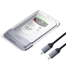Orico външна кутия за диск Storage - Case - 2.5 inch 5Gbps USB-C Transparent - TX25C3-GY-BP