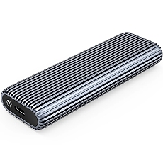 Orico външна кутия за диск Storage - Case - M.2 NVMe M-key 10 Gbps, Aluminium - AM2C3-G2-GY