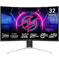 MSI MPG 325CQRXF Gaming Monitor, 31.5" 280Hz, WQHD (2560x1440) 16:9, Rapid VA, Anti-glare, 0.5ms, 350nits, 3200:1, 178/178, 1000R Curve, Adaptive Sync, DisplayHDR 400, Adjustable Stand, 1x DP, 1x HDMI, 1x Type-C 98W, USB Hub, 3Y Warranty MSI MPG 325CQRXF Gaming Monitor, 31.5" 280Hz, WQHD (2560x1440) 16:9, Rapid VA, Anti-glare, 0.5ms, 350nits, 3200:1, 178/178, 1000R Curve, Adaptive Sync, DisplayHDR 400, Adjustable Stand, 1x DP, 1x HDMI, 1x Type-C 98W, USB Hub, 3Y Warranty