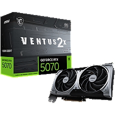 MSI Video Card Nvidia GeForce RTX 5070 12G VENTUS 2X OC, 12GB GDDR7, 192bit, Effective Memory Clock: 28000MHz, Boost: 2542 MHz, 6144 CUDA Cores, PCIe 5.0, 3x DP 2.1b, HDMI 2.1b, RAY TRACING, Dual Fan, 1x16pin, 650W Recommended PSU, 3Y MSI Video Card Nvidia GeForce RTX 5070 12G VENTUS 2X OC, 12GB GDDR7, 192bit, Effective Memory Clock: 28000MHz, Boost: 2542 MHz, 6144 CUDA Cores, PCIe 5.0, 3x DP 2.1b, HDMI 2.1b, RAY TRACING, Dual Fan, 1x16pin, 650W Recommended PSU, 3Y