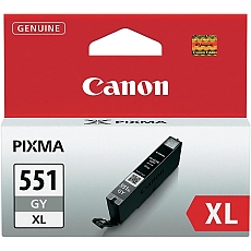 Canon CLI-551XL GY + Canon Plus Glossy II PP-201, 10x15 cm, 100 sheets