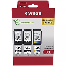 Canon PG-545XLx2/CL-546XL Multi pack + Canon Plus Glossy II PP-201, 10x15 cm, 100 sheets