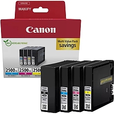 Canon PGI-2500XL BK/C/M/Y Multi Pack + Canon Plus Glossy II PP-201, 10x15 cm, 100 sheets