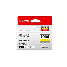 Canon PFI-1000 Y + Canon Plus Glossy II PP-201, 10x15 cm, 100 sheets