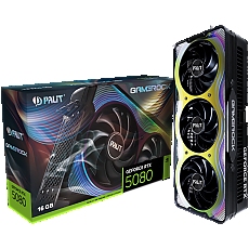 PALIT GeForce RTX 5080 GameRock 16GB GDDR7 256 bit, 1x HDMI 2.1b, 3x DP 2.1b, 3 Fan, 3x 8-pin pwr connector, 850W, 331.9 x 150 x 70.4 mm, NE75080019T2-GB2030G
