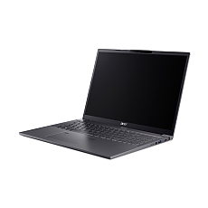 Acer Aspire 16, A16-71M-70ER,Intel Core Ultra 7 155H (up to 4.80GHz, 24MB), 16" WUXGA+ (2048x1280) OLED Adobe&DCI-P3 100%, 400nit, 1*16GB DDR5X 4600MHz, 512GB PCIe NVMe SSD, Intel UMA, FHD Cam, WiFi 6E, BT 6E, Backlit Kbd, No OS, Steel Gray