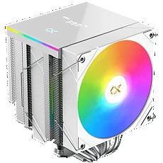 AK6 Dual Digital Arctic (WH, ARGB & Digital LED Panel Top Cover, 2PCS ARGB PWM Fan, Intel Backplate, Mini ARGB LED Controller)