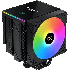 AK6 Dual Digital (Black, ARGB & Digital LED Panel Top Cover, 2PCS ARGB PWM Fan, Intel Backplate, Mini ARGB LED Controller)