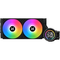 LK 240 Digital (BK AIO,Digital LCD Pump Head & 240mm PWM Fan,Mini ARGB Controller,Intel & AMD Mounting Kit)