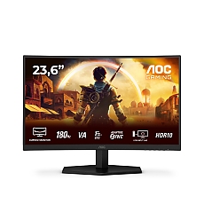 AOC C24G42E, 23.6" VA Curved 1500R, WLED, 1020x1080@180Hz, 4ms GtG, 0.5ms MPRT, 250cd m/2, 3000:1, 80M:1 DCR, Adaptive Sync, FlickerFree, Low Blue Light, 2Wx2, Tilt, 2xHDMI, DP AOC C24G42E, 23.6" VA Curved 1500R, WLED, 1020x1080@180Hz, 4ms GtG, 0.5ms MPRT, 250cd m/2, 3000:1, 80M:1 DCR, Adaptive Sync, FlickerFree, Low Blue Light, 2Wx2, Tilt, 2xHDMI, DP