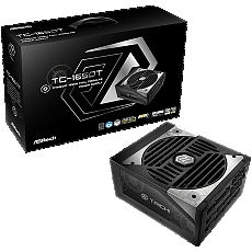 Asrock TC-1650T, 1650W, 80 Plus Titanium, Fully Modular PSU, Japanese Capacitors, 2x EPS 12V CPU(4+4pin), 2x PCIe5.1 (12+4pin), 8x PCIe (6+2pin), 6x 4-pin connectors, 12x SATA, OCP, SCP, OVP, UVP, OTP, OPP protections, 135 mm Axial Fan, ATX 3.1