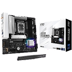 ASROCK MB Desktop B860M Pro Rs Wi-fi, S.1851, 4x DDR5, 1x PCIe 5.0 x16, 1x PCIe 4.0 x4, 1x Blazing M.2, 2x Hyper M.2, 4x SATA3, 2x USB-C, 8x USB 3.2, 6x USB 2.0, 1x RJ-45 2.5GB Lan, 802.11axe Wi-Fi 6E + Bluetooth 5.3, ATX