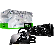 MSI Video Card NVIDIA GeForce RTX 5090 32G SUPRIM LIQUID SOC, 32GB GDDR7, 512-bit, 2580 MHz Boost (Gaming Mode), 21760 CUDA Cores, PCIe 5.0 x16, 3x DP 2.1b, HDMI 2.1b, RAY TRACING, Hybrid Liquid Cooling, 600W TDP, 16-pin PCIe Power, G-SYNC, 3Y