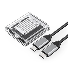 Orico външна кутия за диск Storage - Case - M.2 2230 NVMe - TC20-M2-10G-GY-BP - 10Gbps, Gray