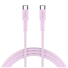 CANYON cable OnWire 60CL C-C 60W COLOR Braided 1m Pink