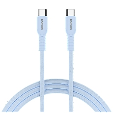 CANYON cable OnWire 60CL C-C 60W COLOR Braided 1m Light Blue